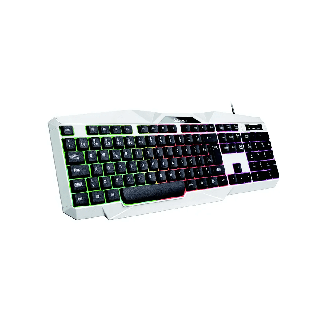 TECLADO GAMER KNUP con luces RGB