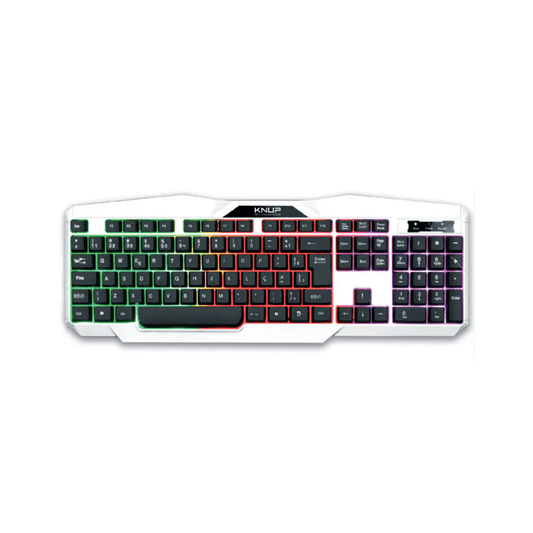 TECLADO GAMER KNUP con luces RGB