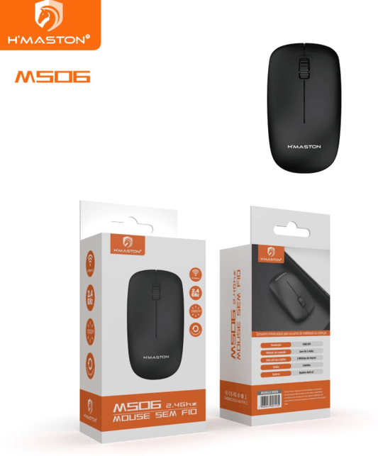 Mouse inalambrico H'maston 2.4g Ergonômico