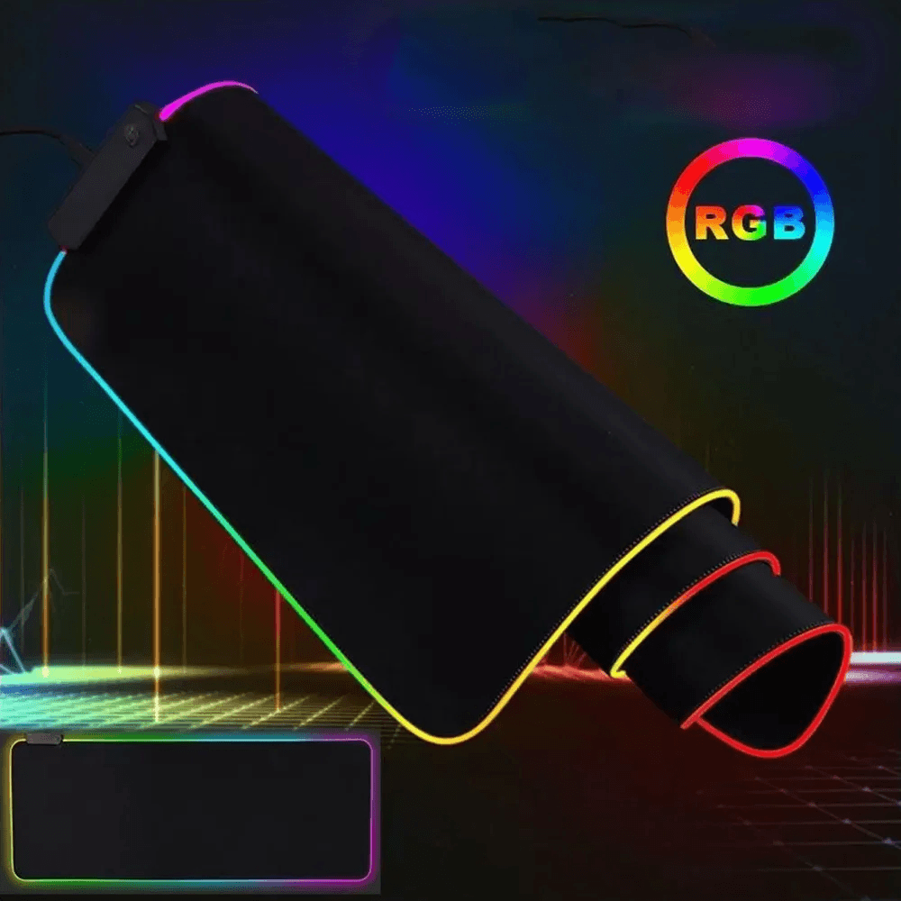 MOUSEPAD GAMER Extra Grande con LED RGB Speed Edition