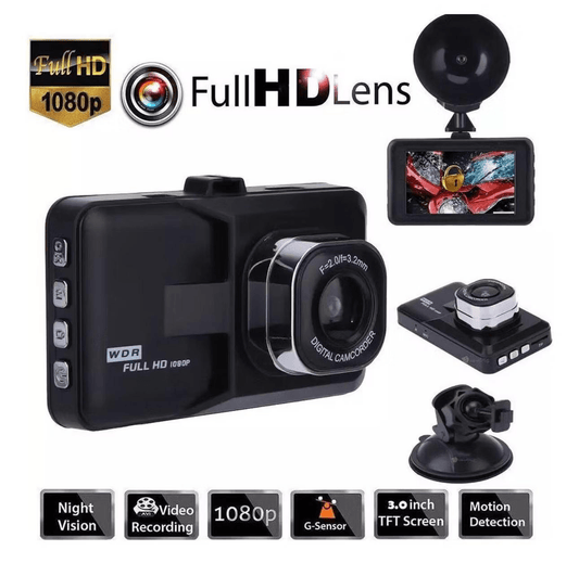 Camara Seguridad para autos Doble cámara 4" full hd