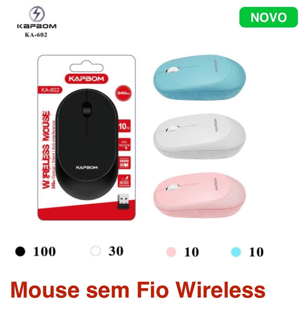 Mouse inalámbrico kapbom